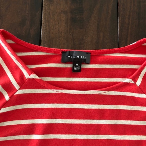 Pretty Coral Striped Top - Picture 6 of 6